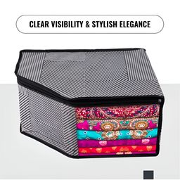 Kuber Industries Grey & Black 12 Pieces Regular Drawer Organisers image 4