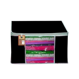 atorakushon Set Of 3 Black Solid Wardrobe Organisers image 4