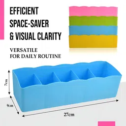 Kuber Industries Green 4 Pieces Reusable Multi-Utility Organisers image 5