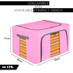 Kuber Industries Blue & Pink 3 Pieces Drawer Organisers image 2
