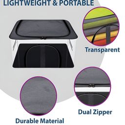Kuber Industries Grey & Navy Blue 6 Pieces Regular Multi-Utility Organisers image 4