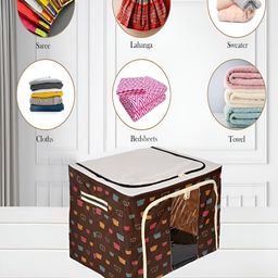 Kuber Industries Brown Set of 1 Reusable Multi-Utility Organisers image 5