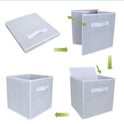 Kuber Industries 2-Pcs Maroon & Black Mickey Mouse Printed Foldable Storage Boxes image 4