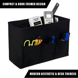 Kuber Industries Black 2 Pieces Reusable Drawer Organisers image 2