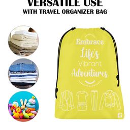Kuber Industries Yellow Set of 3 Regular Multi-Utility Organisers image 4