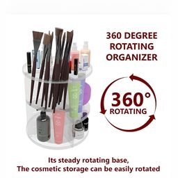 Kuber Industries Transparent Set of 1 Regular Makeup Organiser Organisers image 4