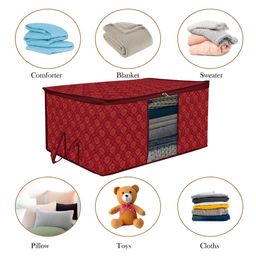 Kuber Industries Maroon 4 Pieces Regular Multi-Utility Organisers image 5