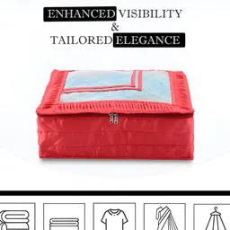 Kuber Industries Red Set of 6 Regular Drawer Organiser Organisers image 2