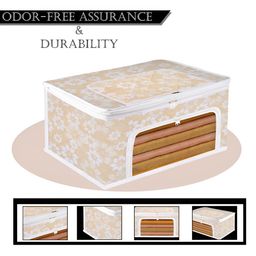 Kuber Industries Beige & White 3 Pieces Printed Drawer Organisers image 5