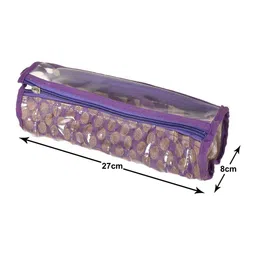 Kuber Industries Purple 2-Pcs Circle Design Bangles Box Holders With 10 Compartments image 2