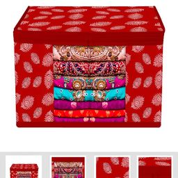 Kuber Industries Red Set of 3 Reusable Multi-Utility Organisers image 3
