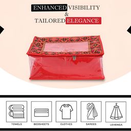 Kuber Industries Red Set of 2 Regular Drawer Organiser Organisers image 3
