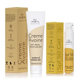 AVEIL Combo of 2 Heat Shield SPF 50 Gel Sunscreen & Skin Moisturiser-45