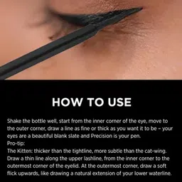 Colorbar Set of Precision Liquid Eyeliner 2.5 ml - Black & Flawless Finish Primer - 30 ml image 5