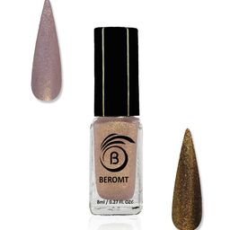 BEROMT Cruelty-Free Shimmery Gel Effect Diamond Nail Polish 8 ml - Princess Diamond 811-39