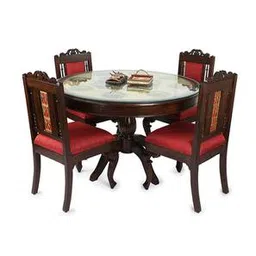 aakriti art creations Artemis 4 Seater Matte Dining Table-picture-27