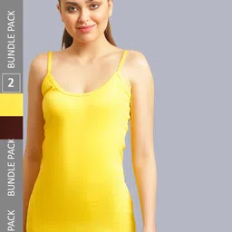 FBAR Pack Of 2 Cotton Long Camisoles-image-66