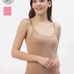 Floret Women Pack Of 2 Solid Camisoles 1459_-image-83