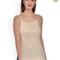 Aimly Pack Of 2 Shoulder Straps Cotton Camisoles-image-49