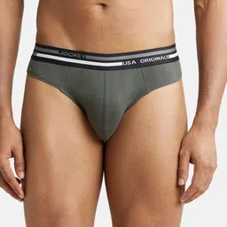 Jockey Men Brand Logo Printed Super Combed Cotton Ultrasoft Waistband Basic Briefs-picture-35