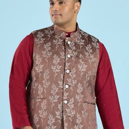 big hello - the plus life BIG HELLO Printed Nehru jacket image 1