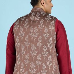 big hello - the plus life BIG HELLO Printed Nehru Jacket image 4