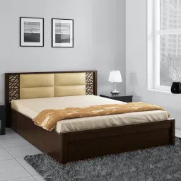 spacewood Kosmo Florence Queen Size Bed in Vermount Finish with Box Storage-picture-32