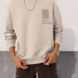 Kook N Keech Efficient Edge Printed Cotton Terry Relaxed Fit Sweatshirt-image-67