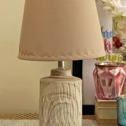 TIED RIBBONS Multicoloured Decorative Bedside Table Lamp with Shade image 3