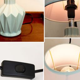 TIED RIBBONS Multicoloured Decorative Bedside Table Lamp with Shade image 4