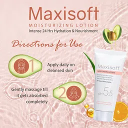 Maxisoft Moisturizing Lotion for 24 Hours Moisturization with Aloe & Avocado - 100ml image 2