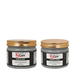 BEAUCODE BIOCARE Set of Charcoal Mask & Scrub for All Skin Types - 500g each-52