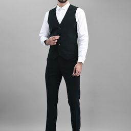 Canary London Men  Slim-Fit Single-Breasted Three-Piece Formal Suit-image-34