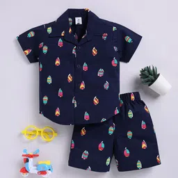 Clt.s Unisex Kids Printed Pure Cotton Night Suit-picture-44