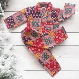 Freesia Array Unisex Kids Printed Night suit-picture-40