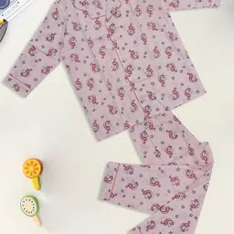 BAESD Kids Graphic Printed Pure Cotton Night suits-9