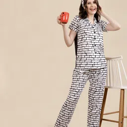 FABINALIV Geometric Printed Night suit-picture-57