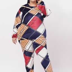 KLOTTHE Plus Size Printed Woolen Night suit-image-80