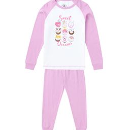 Cub McPaws Girls Pink & White Printed Night suit-image-85