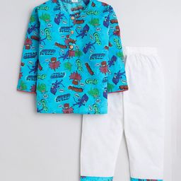 BAESD Boys Conversational Printed Pure Cotton Night suit-image-59
