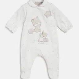 Chicco GirlsApplique Front Opening  Embroidered Sleepsuit-image-86