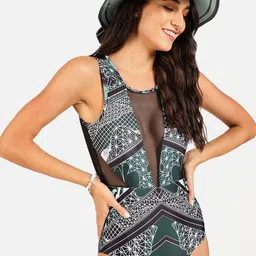HAUTE SAUCE by Campus Sutra Women Printed Bodysuit-image-10