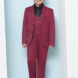 Aj DEZInES Boys Single-Breasted Cotton Five-Piece Party Suit-picture-24