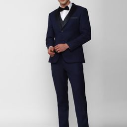 Peter England Elite Single-Breasted Slim-Fit 3-Piece Formal Suit-image-124