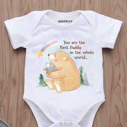 KNITROOT Infants Kids Typography Printed Bodysuit-image-78
