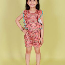 LIL DRAMA Girls Printed Playsuit-picture-42