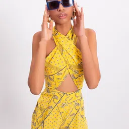 PRET A TUER Halter Neck Printed Playsuit-picture-18