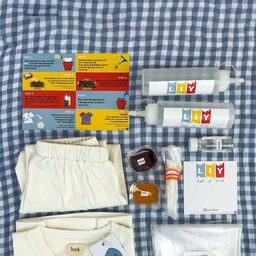 luyk Kids Navy Blue Tie & Dyed DIY Night Suit Kit-19