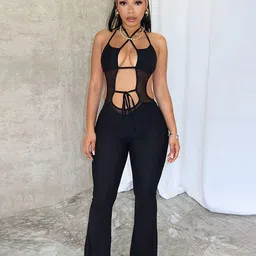 LULU & SKY Halter Neck Basic Jumpsuit-picture-57