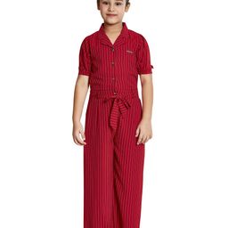 Peppermint Girls Striped Basic Jumpsuit-image-36